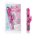 Pink 7-function Jack Rabbit waterproof vibrator, rabbit-shaped handheld