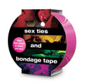 Pink sex ties and bondage tape in a blister pack