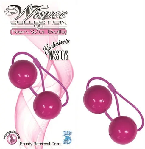 Purple Nen-wa balls with retrieval cord set