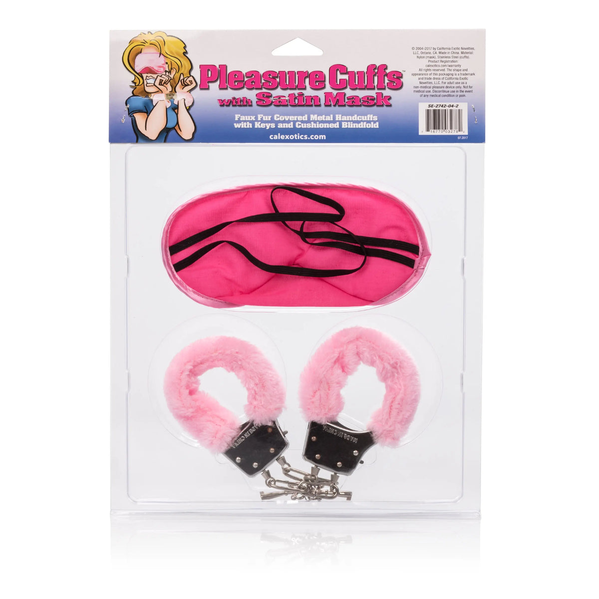 Pleasure Cuffs With Satin Mask – soft-satin | Fu'Cha Exotics