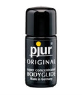 Bodyglide travel bottle, 10 ml, black with pjur ORIGINAL label