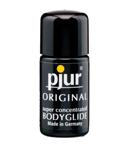 Bodyglide travel bottle, 10 ml, black with pjur ORIGINAL label