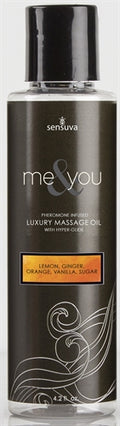 Me and You Massage Oil - Lemon Ginger Orange Vanilla Sugar - 4.2 Fl. Oz.