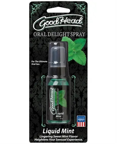 Good Head Oral Delight Spray 1 Oz - Liquid Mint – body-safe materials | Fu'Cha Exotics