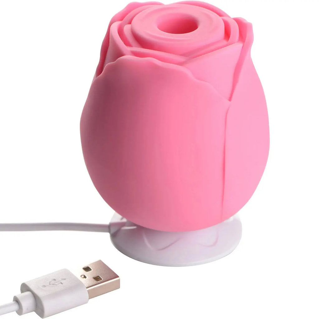 Inmi - Bloomgasm Wild Rose 10x Suction - Pink – body-safe silicone USB-rechargeable | Fu'Cha Exotics