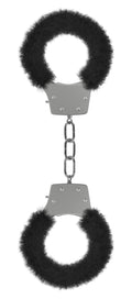 Pleasure Furry Handcuffs - Black