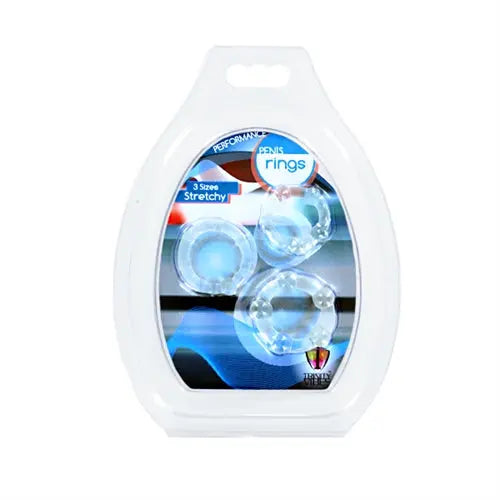 Performance Penis Ring Set of 3 - Clear – body-safe materials | Fu'Cha Exotics