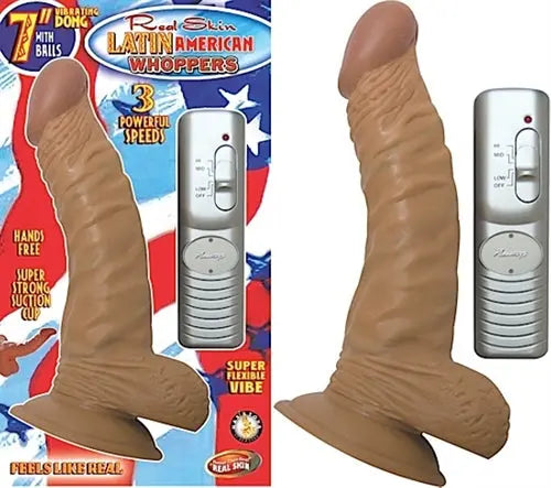 Vibrating silicone adult massager with balls and handheld remote controller
