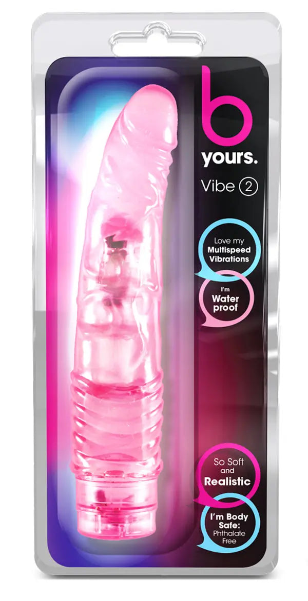 B Yours Cock Vibe #2 - Pink – body-safe materials | Fu'Cha Exotics