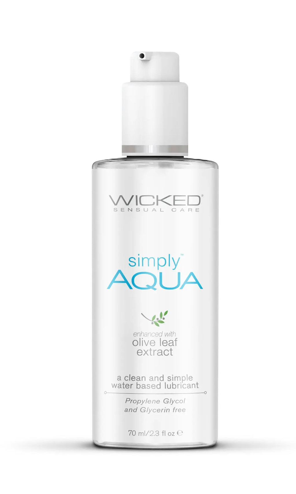 Simply Aqua Fragrance Free Lubricant - 2.3 Fl. Oz. – body-safe materials | Fu'Cha Exotics