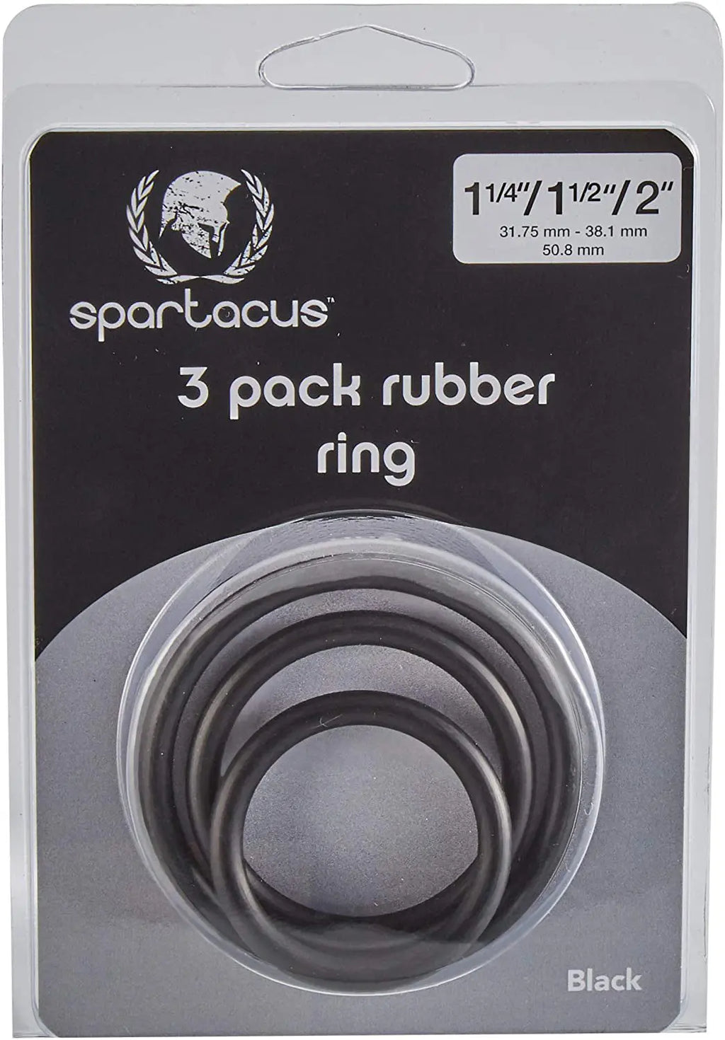 Rubber Cock Ring Set - Black – body-safe rubber | Fu'Cha Exotics