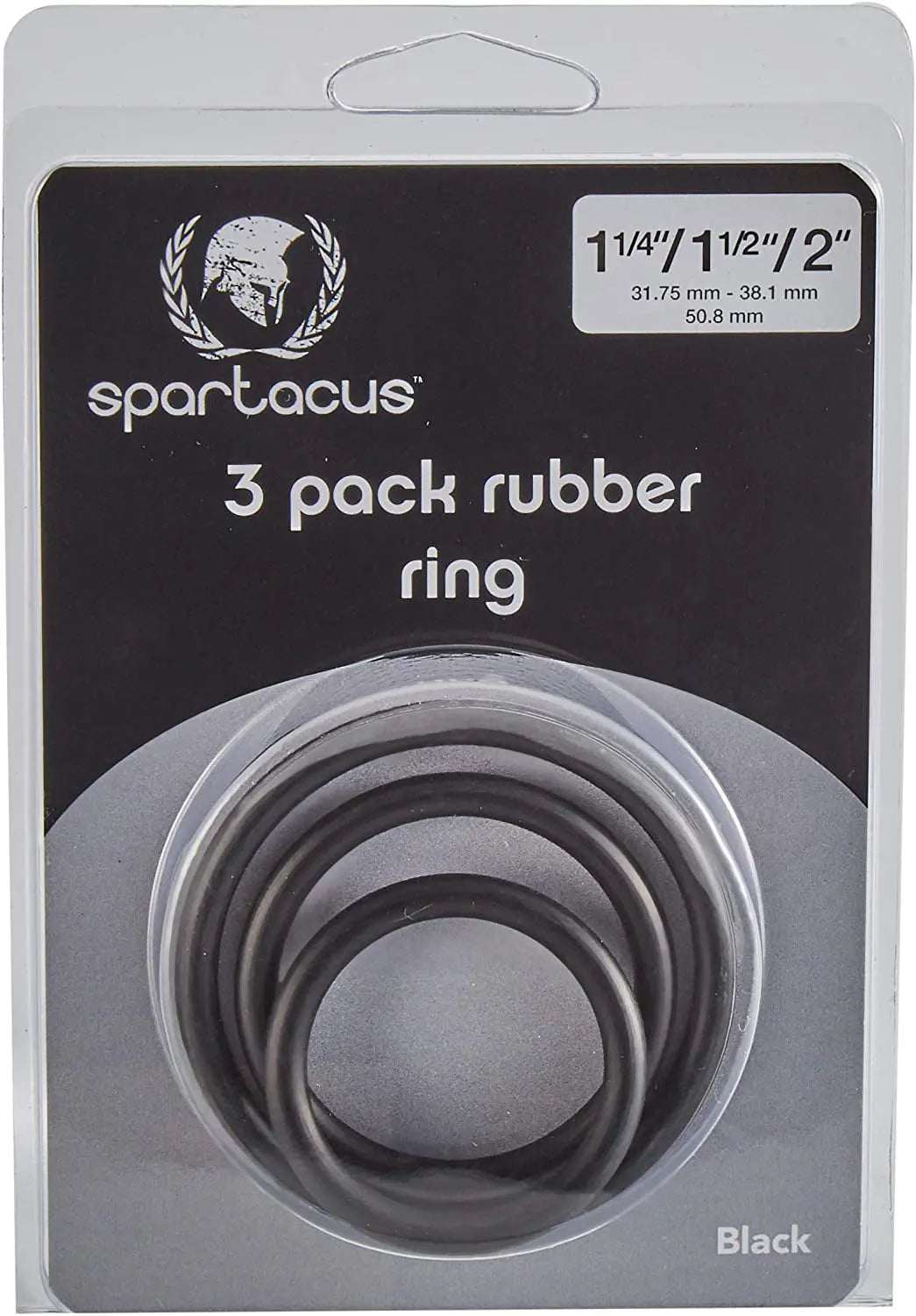 Rubber Cock Ring Set - Black – body-safe rubber | Fu'Cha Exotics