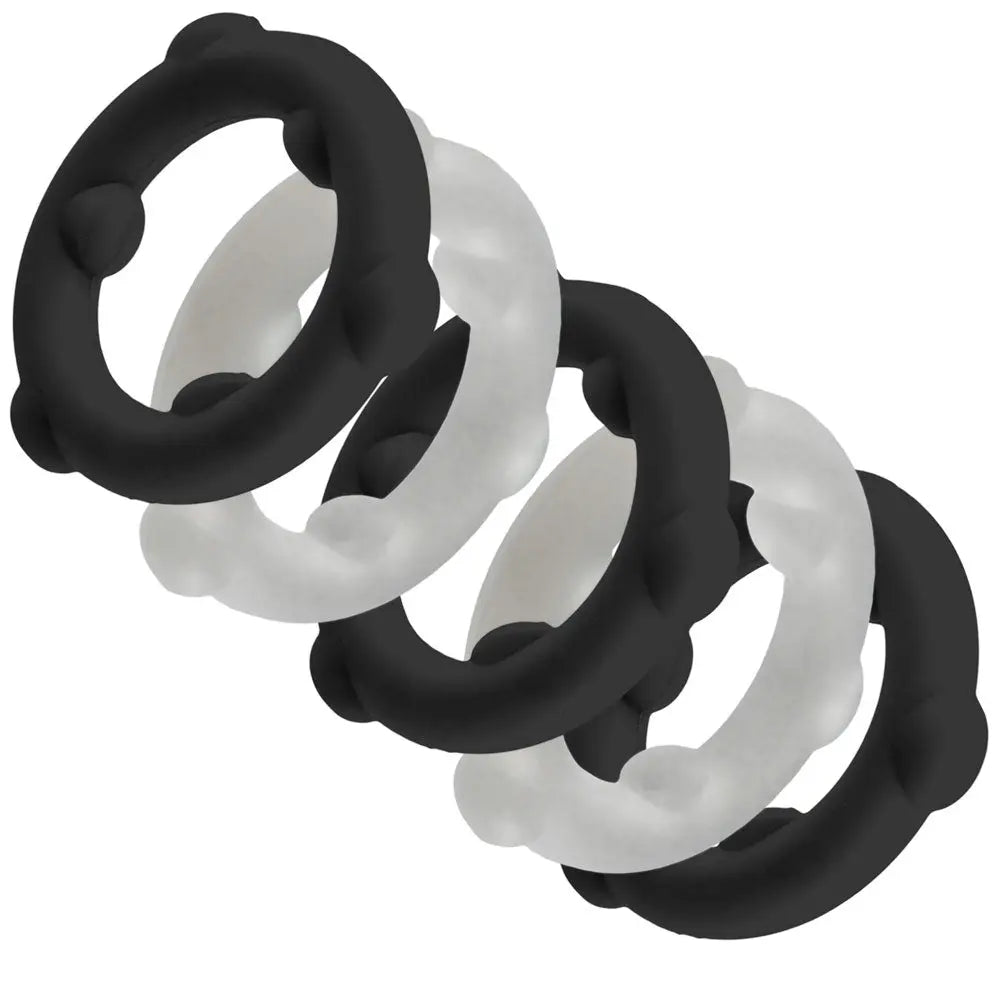 Gearheads 5 Pack Spinner Rings - Black Vapor – body-safe materials | Fu'Cha Exotics