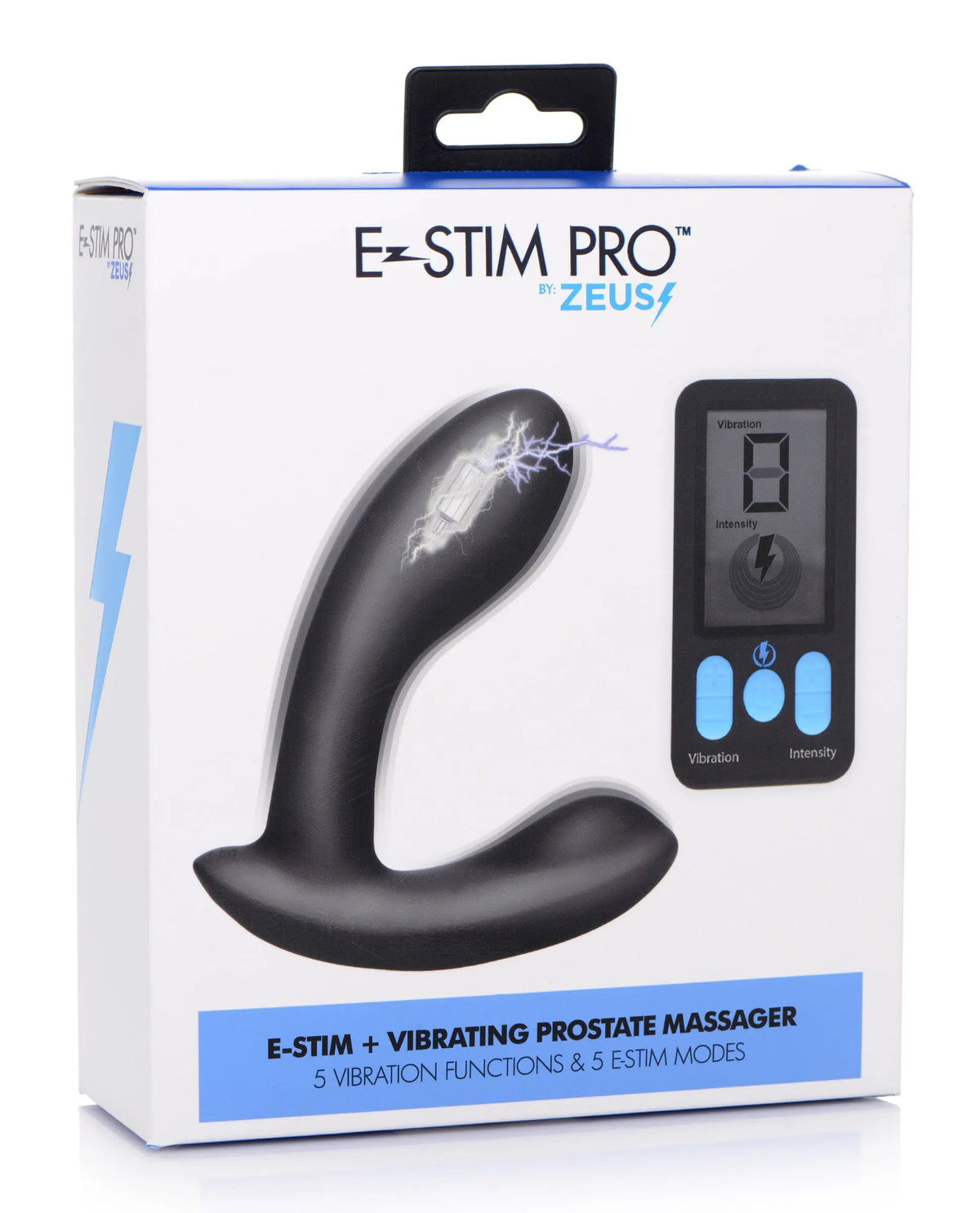E-Stim and Vibrating Prostate Massager - Black – body-safe materials | Fu'Cha Exotics