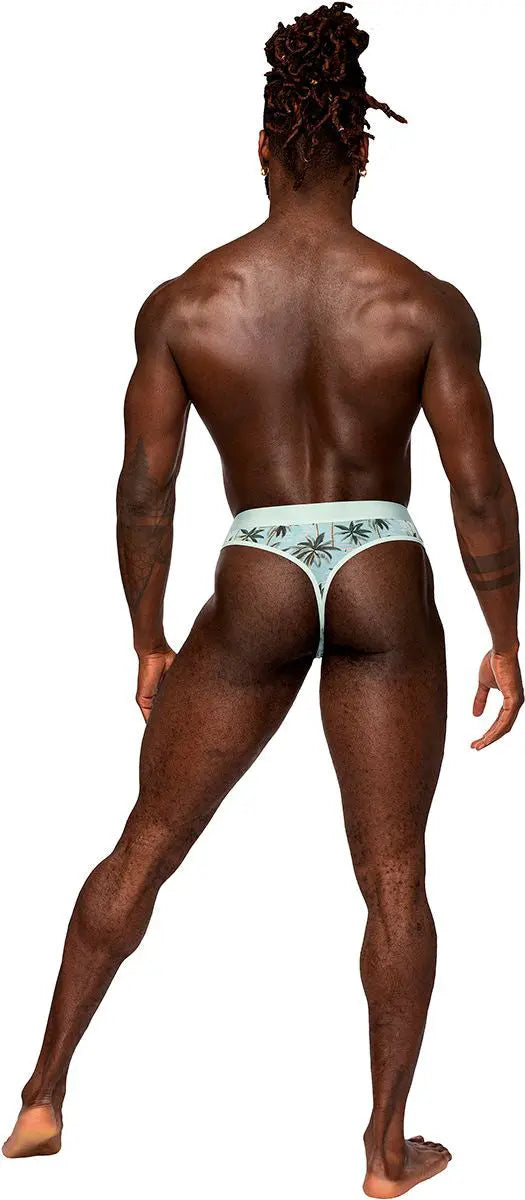 Sheer Print - Sheer Thong - Small/medium - Flamingo – body-safe materials | Fu'Cha Exotics