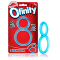 Ofinity double ring set in blue with two stretch loops