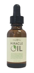 Miracle Oil 1 fl oz dropper bottle with amber liquid and black cap