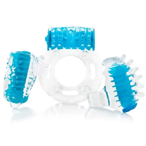 Screaming O Vibro Man - Each - Blue – body-safe materials | Fu'Cha Exotics
