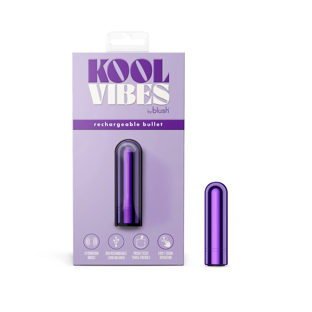 Kool Vibes - Rechargeable Mini Bullet - Grape – body-safe materials | Fu'Cha Exotics