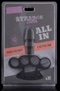 Black strap-on tool with multiple round grips on base