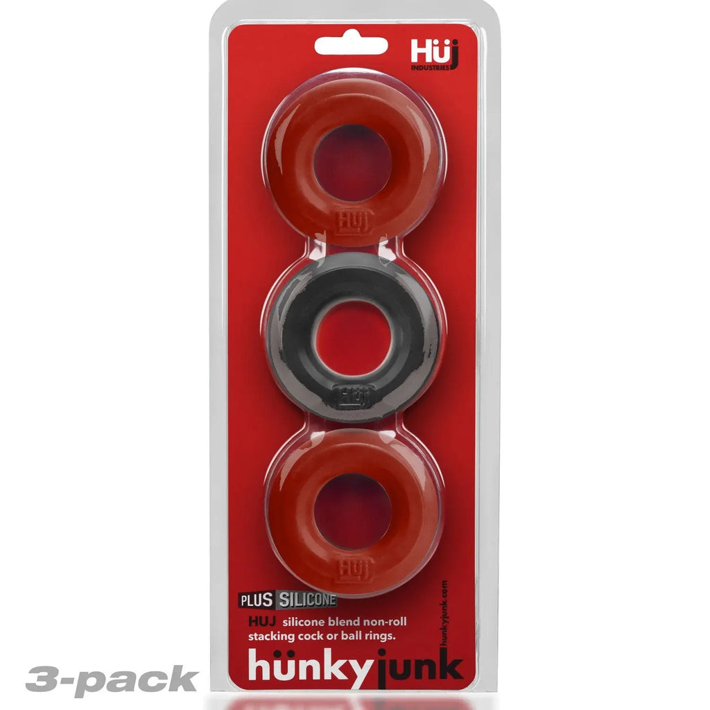 Huj3 C-Ring 3-Pack - Cherry / Ice – body-safe silicone | Fu'Cha Exotics