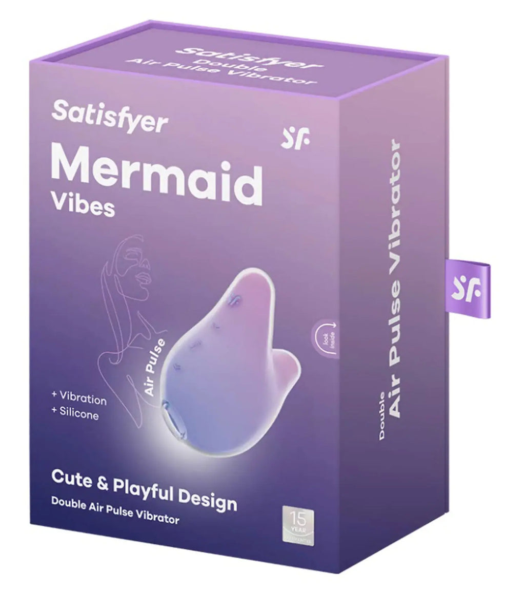 Satisfyer Mermaid Vibes - Violet Pink – body-safe silicone fully waterproof | Fu'Cha Exotics