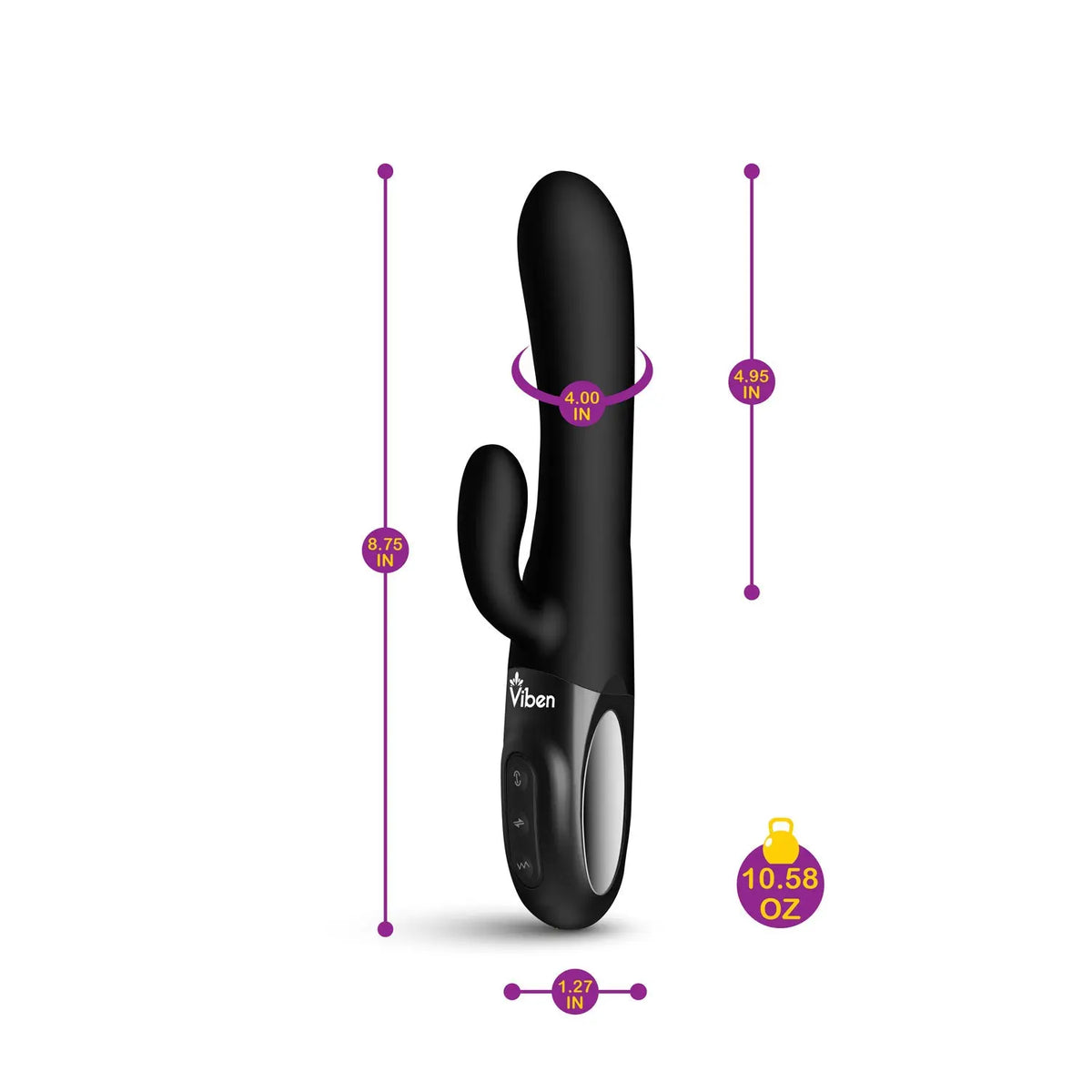 Hypnotic Clit Teaser and Thrusting Rabbit - Black – body-safe materials | Fu'Cha Exotics