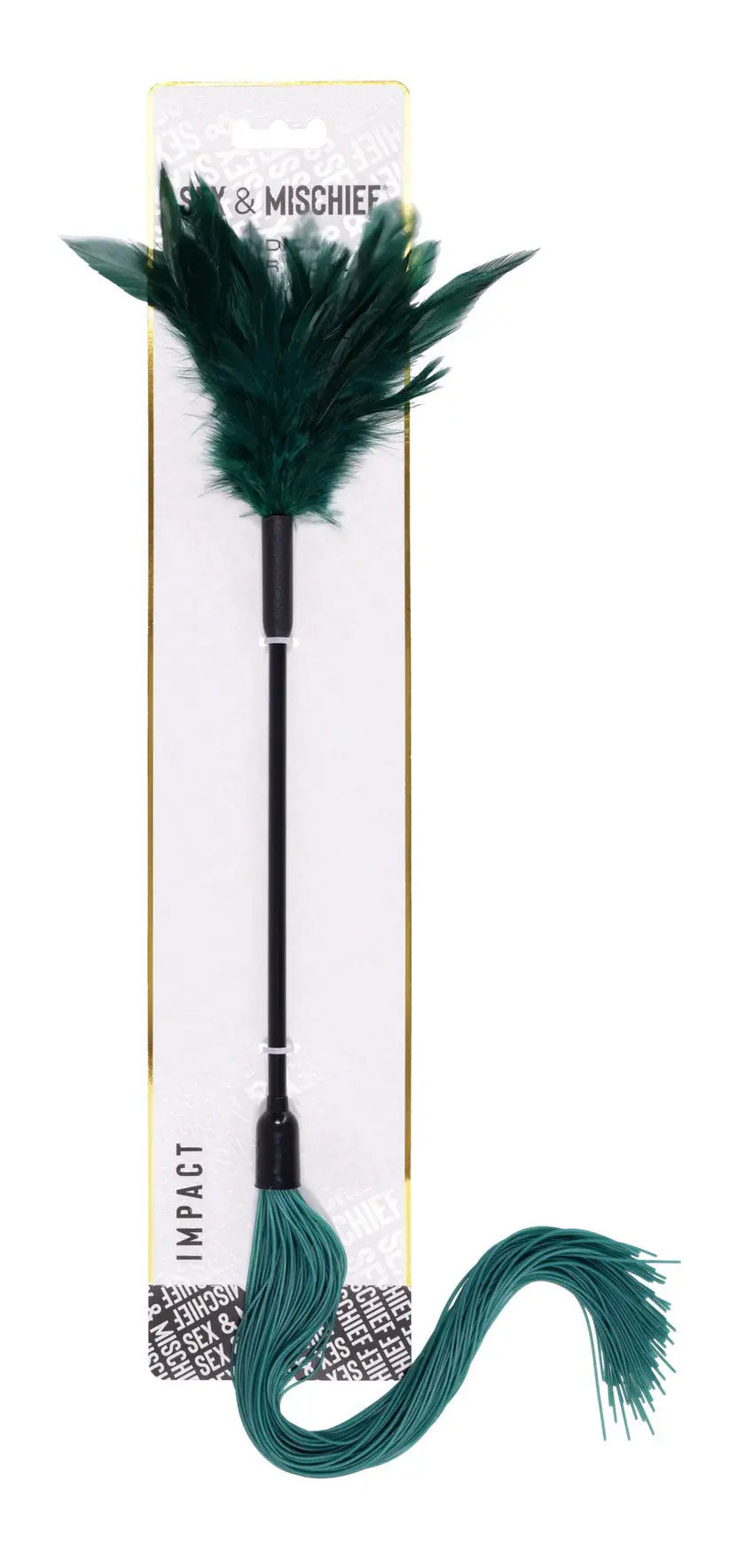 Indica Feather Tickler - Green – body-safe materials | Fu'Cha Exotics