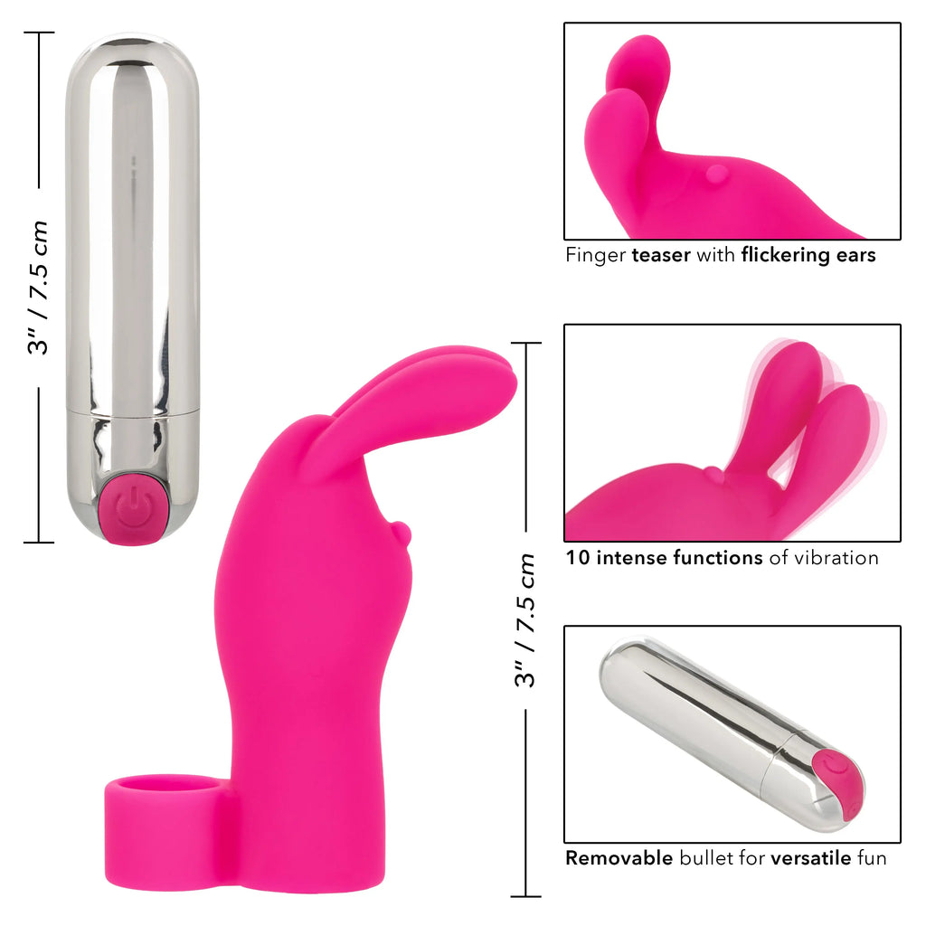 Intimate Play Rechargeable Finger Bunny – body-safe materials | Fu'Cha Exotics