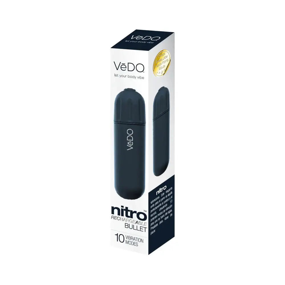 Nitro Rechargeable Bullet - Black – body-safe materials USB-rechargeable | Fu'Cha Exotics