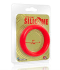 Red silicone donut ring, wide, 2-inch (51 mm) diameter