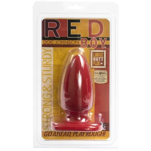 Red Boy Large 5 Inch Butt Plug – body-safe materials | Fu'Cha Exotics