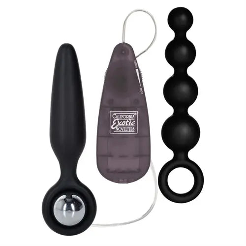 Booty Call Booty Vibro Kits - Black – body-safe silicone | Fu'Cha Exotics