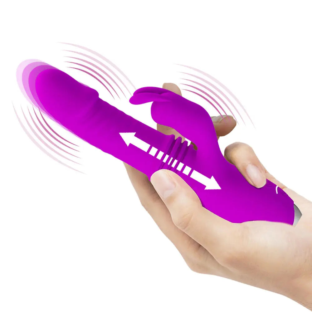 Pretty Love Dorothy Thrusting Rabbit Vibrator – body-safe materials thrusting action | Fu'Cha Exotics
