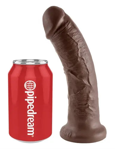 King Cock 8-Inch Cock Brown – body-safe materials | Fu'Cha Exotics