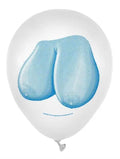 Mini boobs themed balloon, light blue printed design