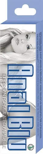 Anal Blu small .5 oz boxed gel with blue-and-white label