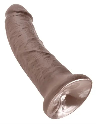 King Cock 8-Inch Cock Brown – body-safe materials | Fu'Cha Exotics