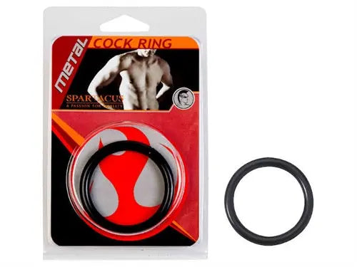 Black steel C-ring, 1.75 in diameter, circular loop