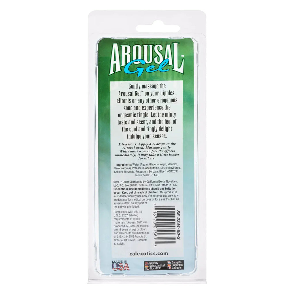 Arousal Gel - 0.25 Fl Oz./ 7ml – body-safe materials | Fu'Cha Exotics