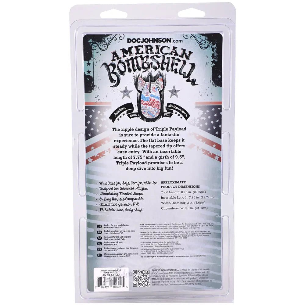 American Bombshell Triple Payload Gun Metal - Black – body-safe materials | Fu'Cha Exotics