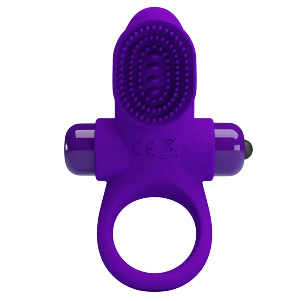 Pretty Love Vibrating Cock Ring II - Purple – body-safe materials | Fu'Cha Exotics