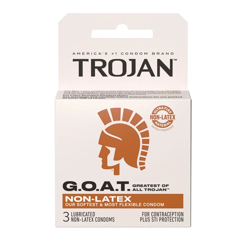 Trojan Goat Non-Latex Condoms 3 Pack – body-safe materials | Fu'Cha Exotics
