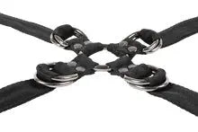 Velvet Noir Adjustable Hog Tie and Cuff Set – body-safe materials | Fu'Cha Exotics