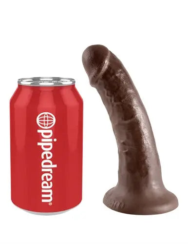 King Cock 6-Inch Cock - Brown – body-safe materials | Fu'Cha Exotics