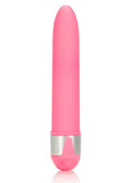 Pink bullet-shaped toy with translucent base and rounded cap