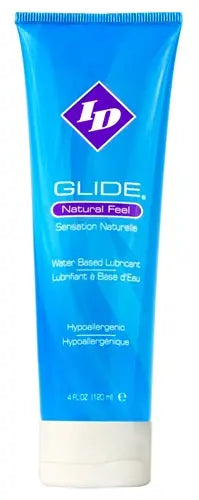 ID Glide Water Based Lubricant 4 Oz Travel Tube – body-safe materials | Fu'Cha Exotics
