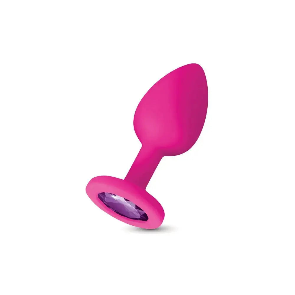 Gemma Purple Gem Pink Silicone Plug - Large – body-safe materials | Fu'Cha Exotics
