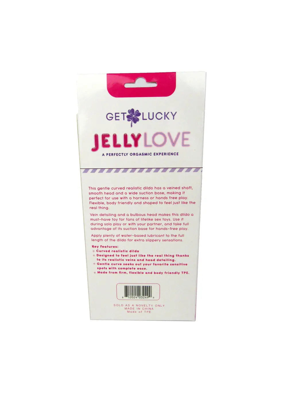 Jelly Love 7" Dildo - Pink – body-safe materials | Fu'Cha Exotics