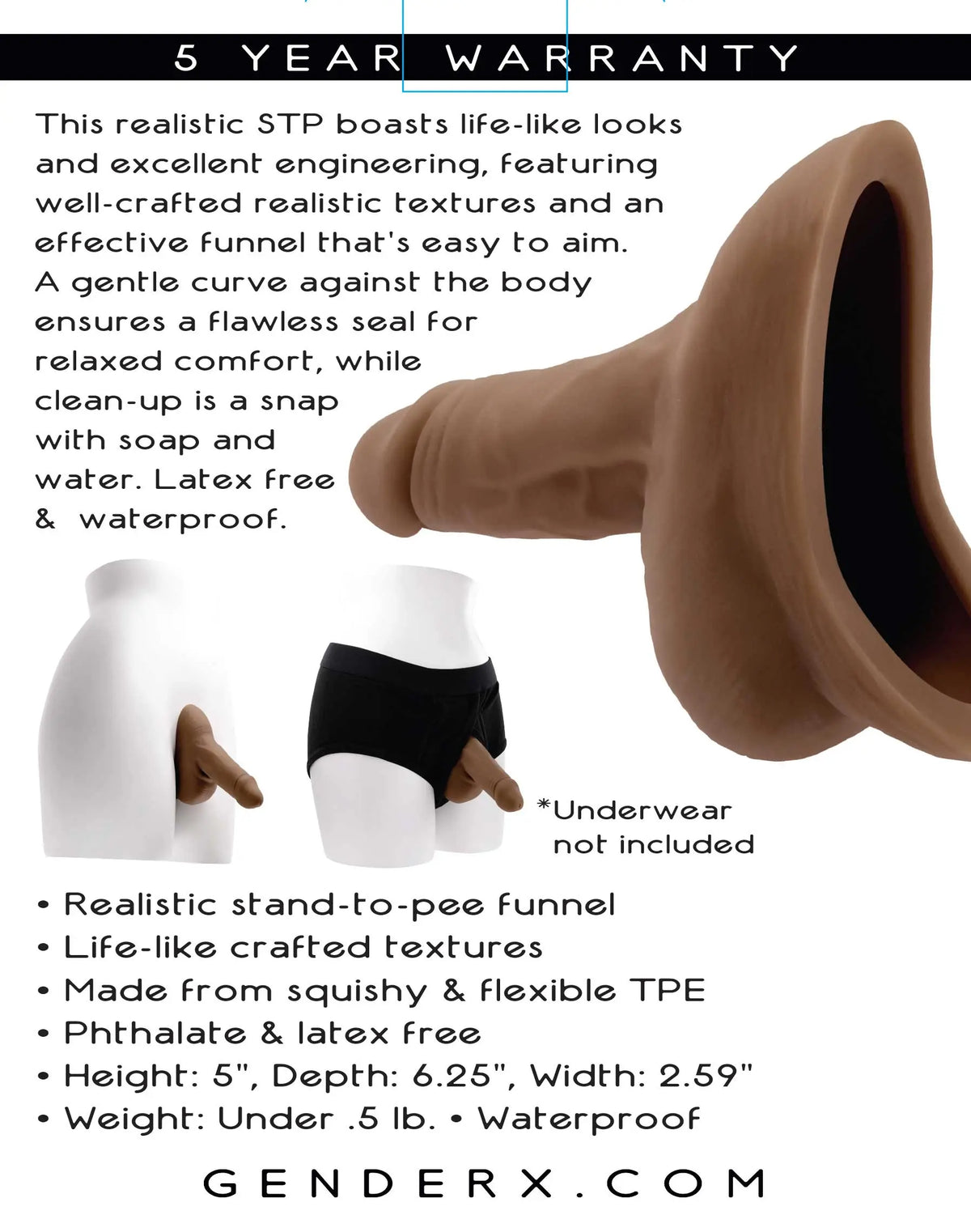 Stand to Pee - Dark – body-safe materials | Fu'Cha Exotics